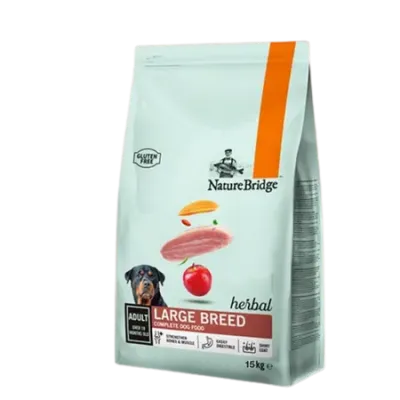 NatureBridge Herbal pour pour chien adulte de grande race 15KG