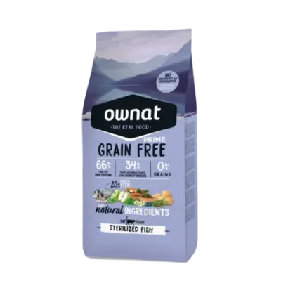 OWNAT GF PRIME STERILIZED FISH croquettes pour chat adultes stérilisés