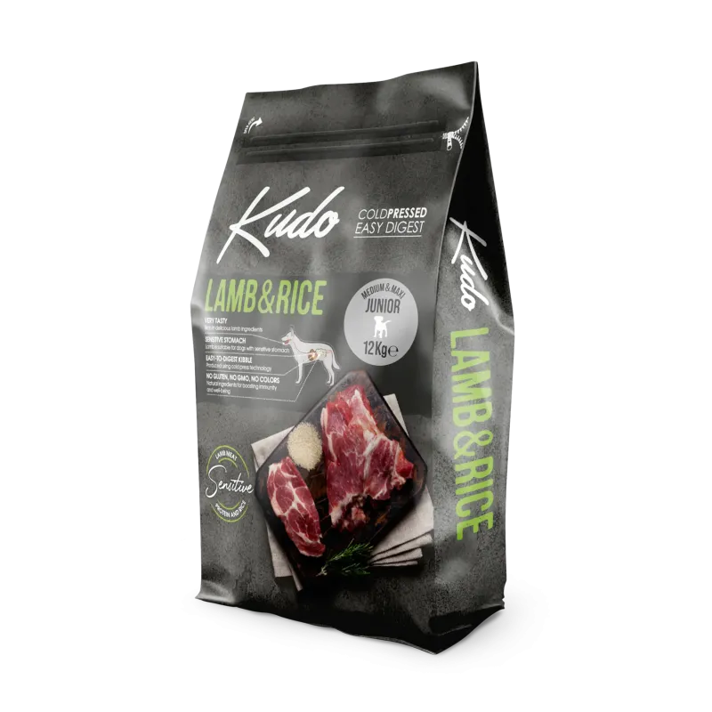 LAMB and RICE MEDIUM MAXI JUNIOR 12 kg KUDO