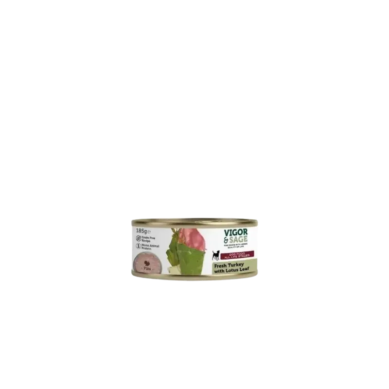 PÂTEE pour chien Lotus Leaf & Fresh Turkey - 185g