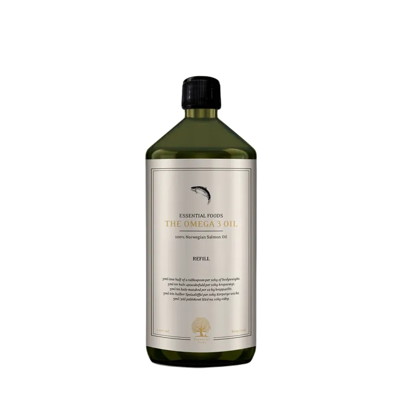 Huile de saumon chien HUILE DE SAUMON OMEGA 3 ESSENTIAL 1L