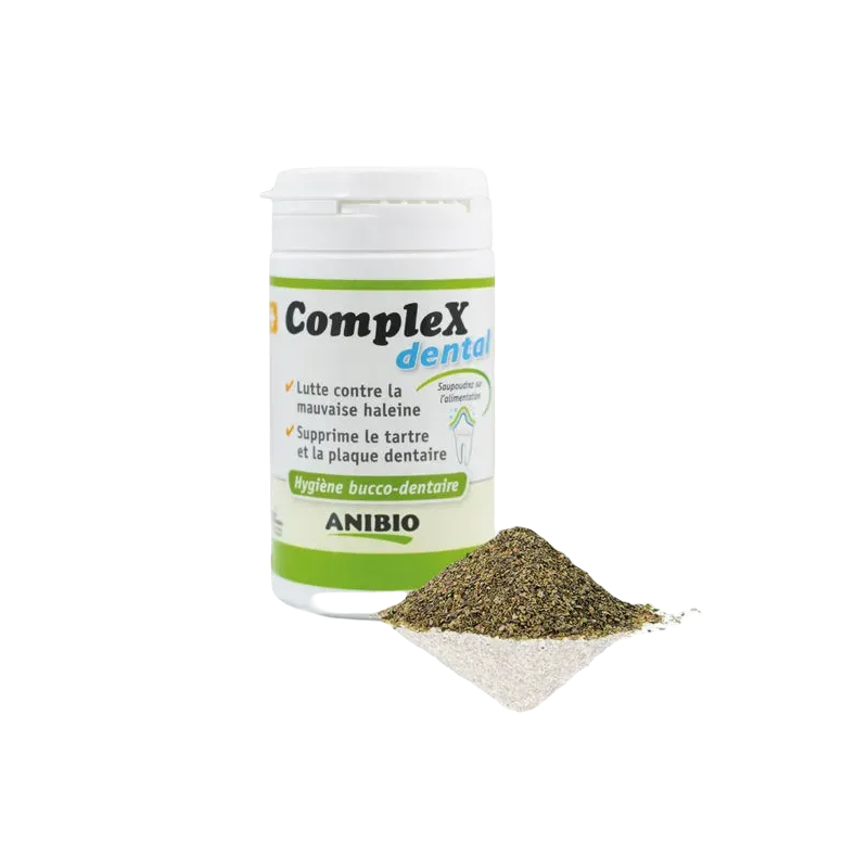 ANIBIO CompleX dental 60 Gr - Soin bucco-dentaire pour chat et chien