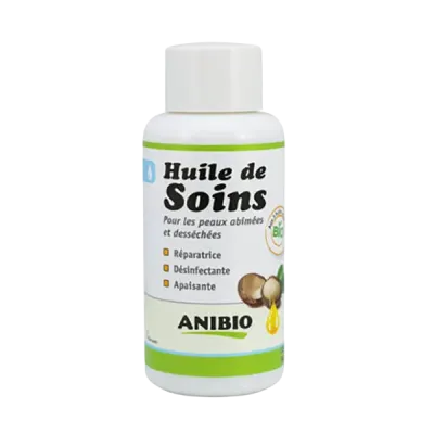 Soin de la peau chien et chat ANIBIO HUILE DE SOINS BIO