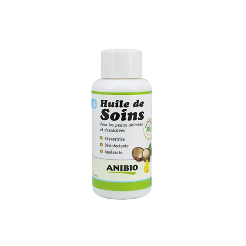 Soin de la peau chien et chat ANIBIO HUILE DE SOINS BIO