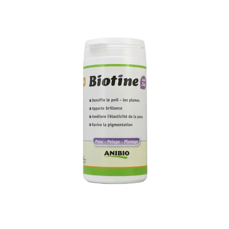 Biotine pour chien et chat ANIBIO BIOTINE EN POUDRE