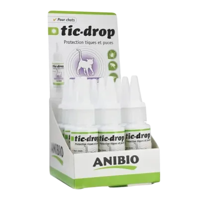 Anti-puce et anti-tique chats TIC-DROP - TIQUES ET PUCES CHATS 30 ML - ANIBIO