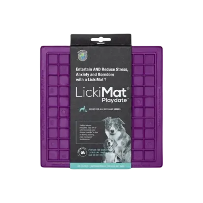 Le tapis de léchage chien et chat LICKIMAT PLAYDATELICKIMAT PLAYDATE