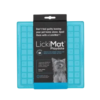 Le tapis de léchage chien et chat LICKIMAT PLAYDATELICKIMAT PLAYDATE