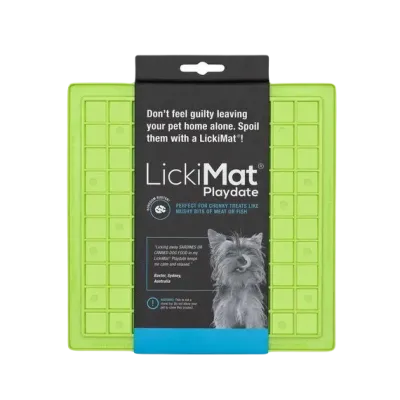 Le tapis de léchage chien et chat LICKIMAT PLAYDATELICKIMAT PLAYDATE